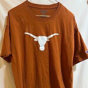 UT University Texas Longhorns Champion T-Shirt Size XL Orange Used Good Conditio